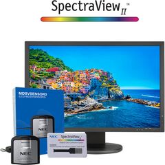 NEC PA243W-BK-SV 24.1" 16:10 Wide Gamut IPS Monitor (with SpectraView II, Black)