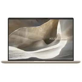 ASUS - Zenbook A14 14" OLED Laptop - Snapdragon X2 Elite 18-core - 32GB Memory - 1TB SSD - Copilot+ PC - Zebriskie Beige