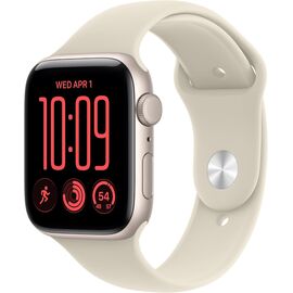 Top ponuda Apple Watch SE 3 GPS 44mm Smartwatch Starlight Aluminum Case, Sand Sport Band - M/L. Fitness + Sleep + Cycle Tracking, Heart Rate, Vitals, Safety, Velicina sata: 44mm, Color: Starlight - LaptopPlaza uvoz i distribucija laptopova, projektora i druge IT opreme