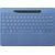 Microsoft Surface Pro Flex Keyboard with Slim Pen Bundle, 2-in-1 Alcantara keyboard for Surface Pro Copilot+ (11th Edition), Pro 9 and 8, Windows 11 Copilot+ PC, Sapphire, Style: Bluetooth, Set: Keyboard with Pen Bundle, Color: Sapphire