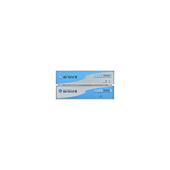 Gefen CAT5-9000 KVM Extender (VGA, Audio, USB PS/2 & Serial RS232) Sender With Receiver - Transfers Signals Over Network Cables