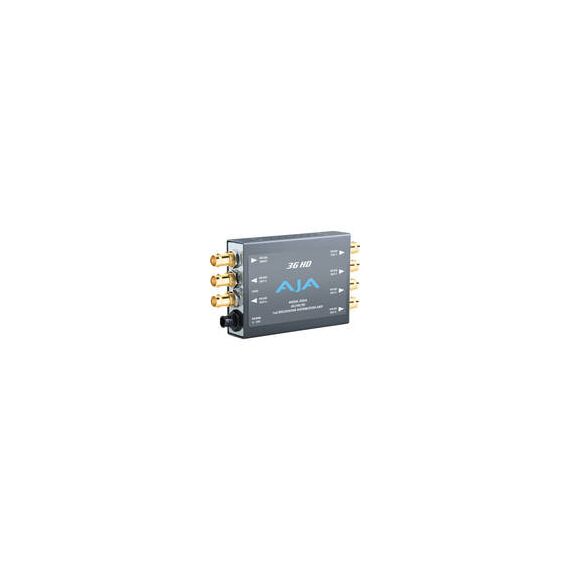 AJA 3GDA 1x6 3G/HD/SD-SDI Re-Clocking Distribution Amp with DWP