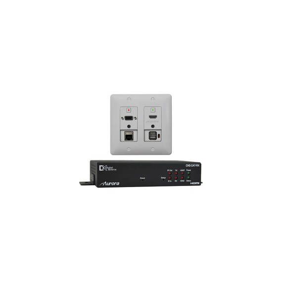 Aurora Multimedia 2 Input HDBaseT Wall Plate Bundle (Black)