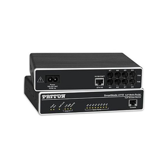 SN4118/JS/EUI - Patton Smartnode 4118 VoIP Gateway 8 FXS Ports