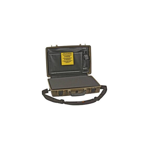 Pelican 1490CC2 Computer Case with Lid Organizer and Foam (Desert Tan)