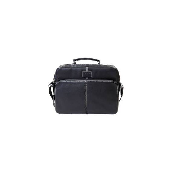 Jill-E Designs JACK Jeremy Leather Bag for 13" Laptops (Black)