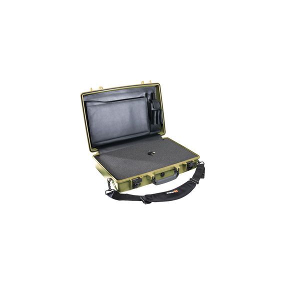 Pelican 1490CC2 Computer Case with Lid Organizer and Foam (Olive Drab Green)