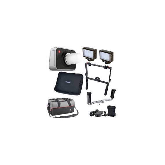 Blackmagic Design Cinema Camera MFT Mount Kit with Handgrips & LED Lights
