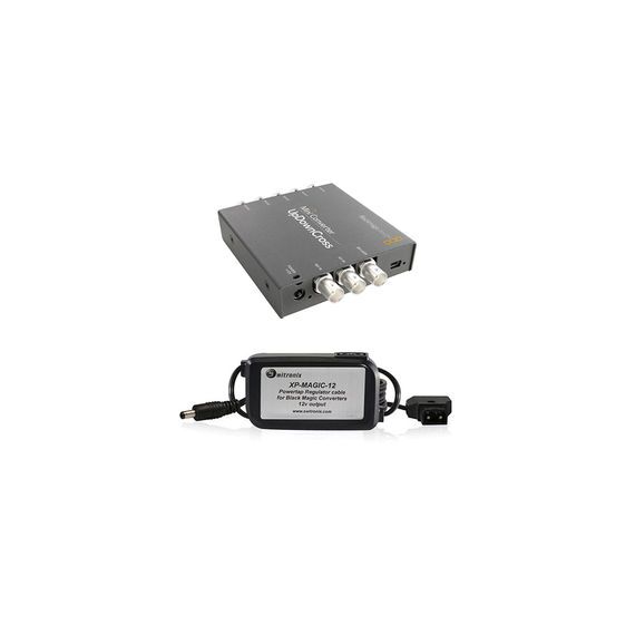 Blackmagic Design Mini Converter UpDownCross w/ Switronix Powertap Converter Cable Kit