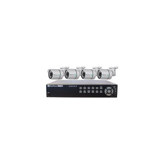 EverFocus 4-Ch HD 1TB HDD DVR Kit with Four HD Analog Outdoor IR Bullet Cameras