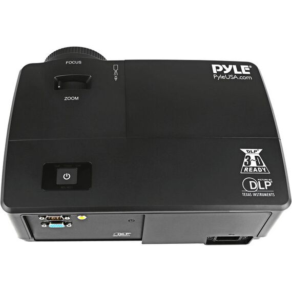 Pyle Pro PRJLEDLP205 1080p 3000-Lumen DLP Multimedia Projektor, 3 image