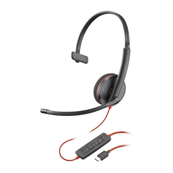 Plantronics Blackwire 3210 USB Type-C Corded Monaural UC Headset