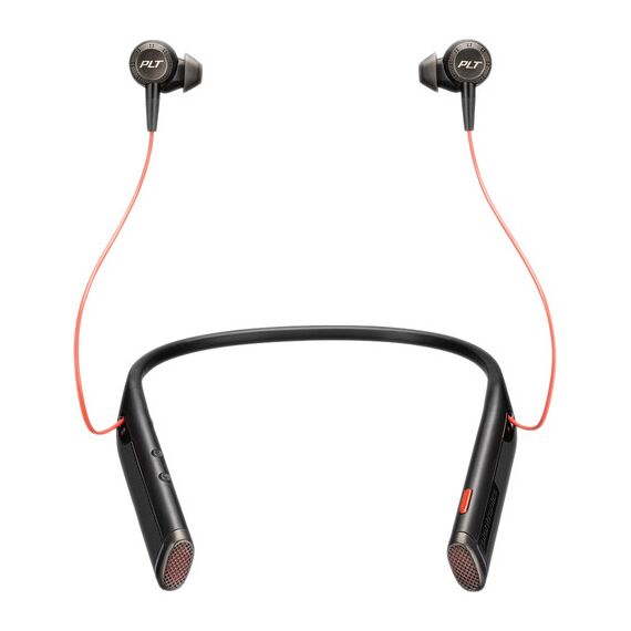 Plantronics Voyager 6200 UC Bluetooth Neckband Headset with USB Type-A Adapter (Black)