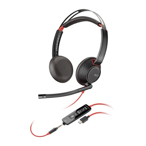 Plantronics Blackwire 5220 USB Type-C Stereo On-Ear Headset