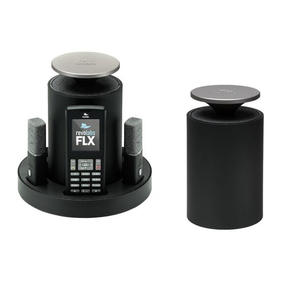 Revolabs FLX VoIP SIP Phone System with Two Wireless Speakers
