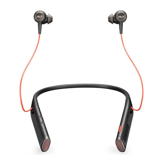 Plantronics Voyager 6200 UC Bluetooth Neckband Headset with USB Type-C Adapter (Black)