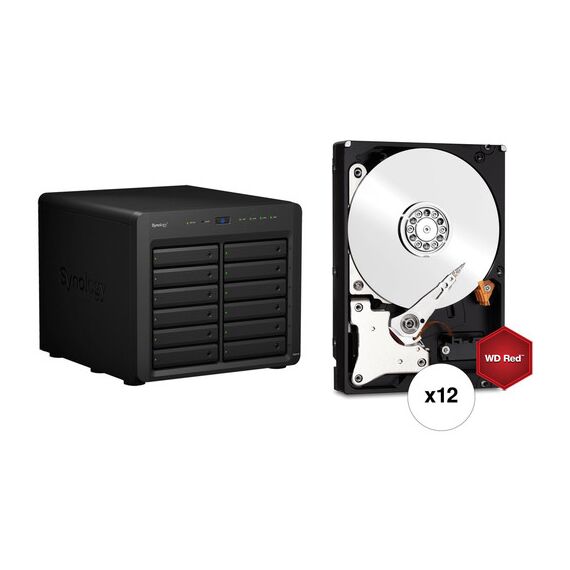Synology DiskStation 72TB DS2419+ 12-Bay NAS Enclosure Kit with WD NAS Drives (12 x 6TB)