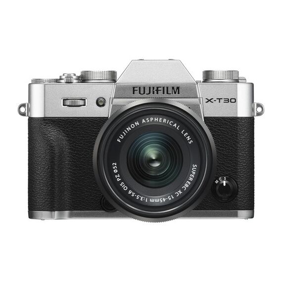 FUJIFILM X-T30 Mirrorless Digital Camera with 15-45mm Lens (Silver)