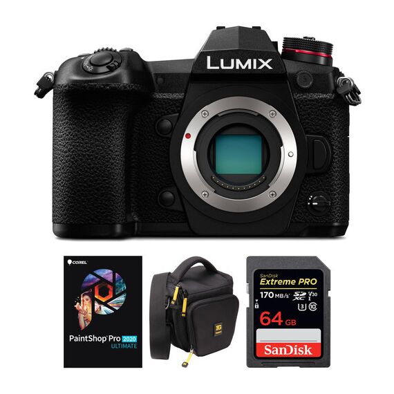 Panasonic Lumix DC-G9 Mirrorless Micro Four Thirds Digital Camera Body with Accessories Kit