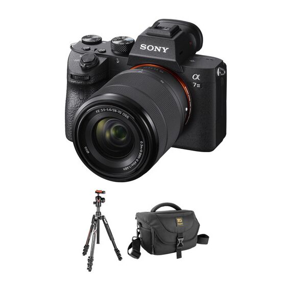 Sony Alpha a7 III Mirrorless Digital Camera with 28-70mm Lens and Tripod Kit