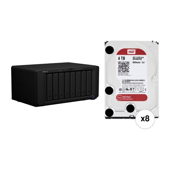 Synology DiskStation 80TB DS1819+ 8-Bay NAS Enclosure Kit with WD NAS Drives (8 x 10TB)