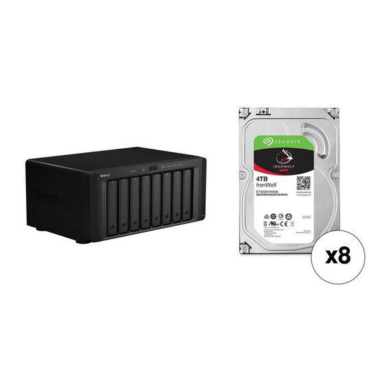 Synology DiskStation 80TB DS1819+ 8-Bay NAS Enclosure Kit with Seagate NAS Drives (8 x 10TB)