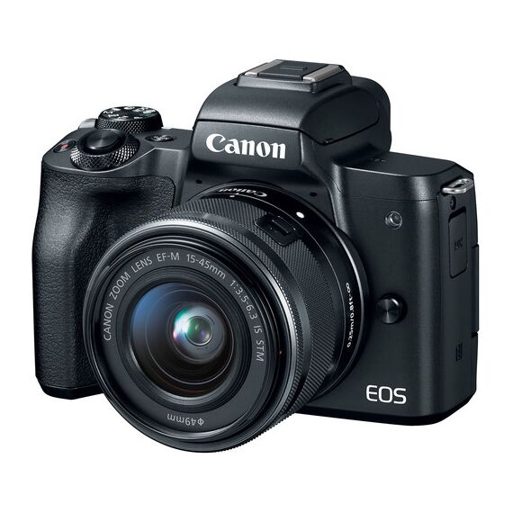 Canon EOS M50 Mirrorless Digital Camera with 15-45mm Lens (Black)