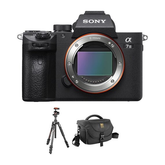 Sony Alpha a7 III Mirrorless Digital Camera Body with Tripod Kit