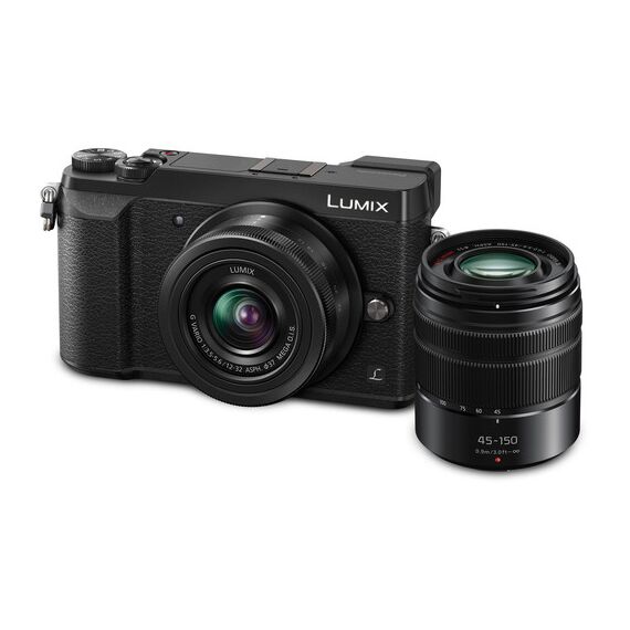Panasonic Lumix DMC-GX85 Mirrorless Micro Four Thirds Digital Camera with 12-32mm and 45-150mm Lenses (Black)