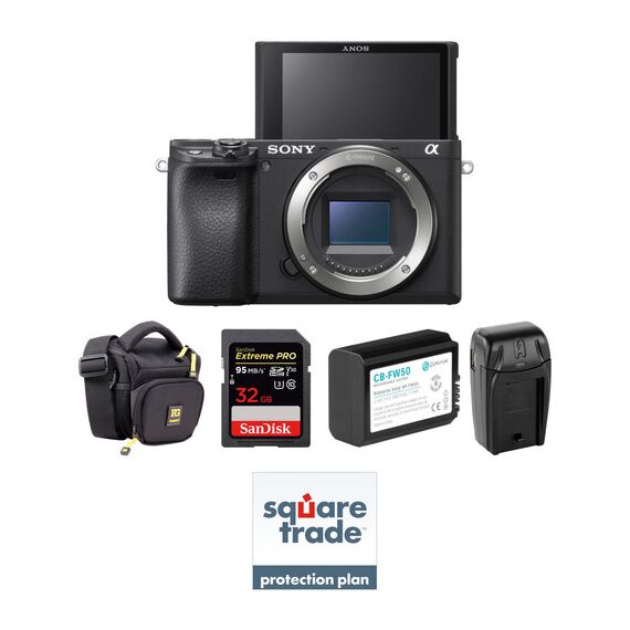 Sony Alpha a6400 Mirrorless Digital Camera Body Deluxe Kit