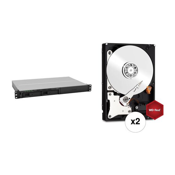 Synology RackStation RS2418+ 72TB 12-Bay NAS Enclosure Kit with WD NAS Drives (12 x 6TB)