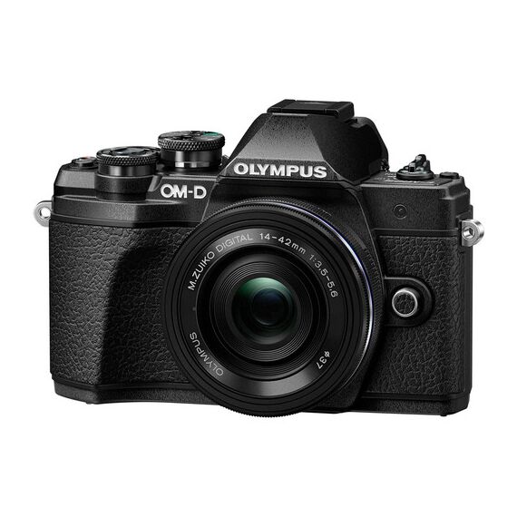 Olympus OM-D E-M10 Mark III Mirrorless Micro Four Thirds Digital Camera with 14-42mm EZ Lens (Black)