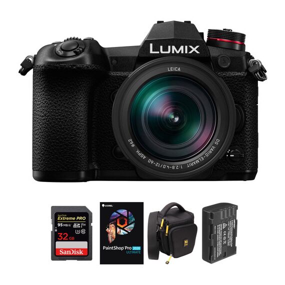 Panasonic Lumix DC-G9 Mirrorless Micro Four Thirds Digital Camera with 12-60mm Lens and Accessories Kit