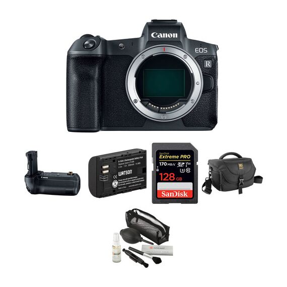 Canon EOS R Mirrorless Digital Camera Body with Battery Grip Kit