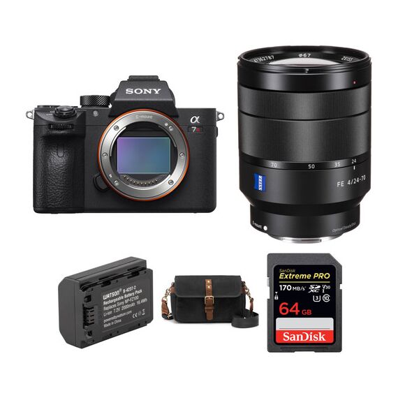Sony Alpha a7R III Mirrorless Digital Camera with 24-70mm f/4 Lens and Accessories Kit