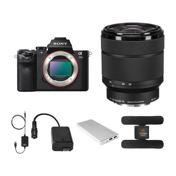 Sony Alpha a7 II Mirrorless Digital Camera with 28-70mm Lens and Tether Tools Accessories Kit