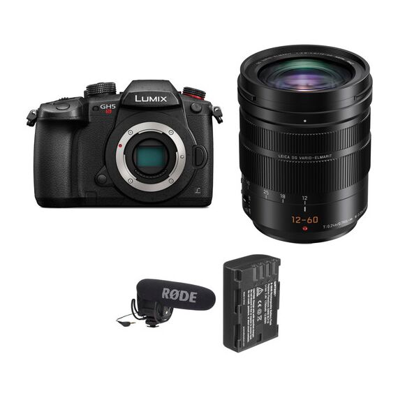 Panasonic Lumix DC-GH5S Mirrorless Micro Four Thirds Digital Camera Body with 12-60mm Lens and Accessories Kit