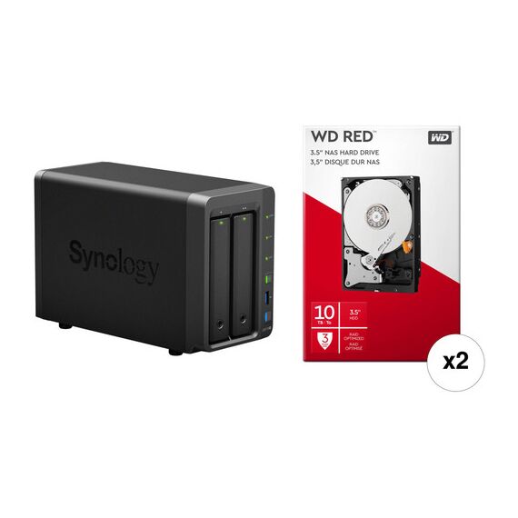 Synology DiskStation 32TB DS418play NAS Enclosure Kit with WD NAS Drives (4 x 8TB)