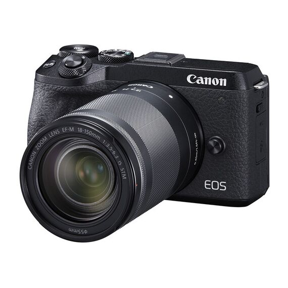 Canon EOS M6 Mark II Mirrorless Digital Camera with 18-150mm Lens and EVF-DC2 Viewfinder (Black)