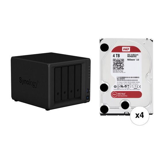 Synology DiskStation 16TB DS418 NAS Enclosure Kit with WD NAS Drives (4 x 4TB)