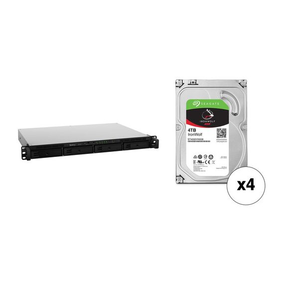 Synology 40TB RX418 NAS Expansion Unit Kit with Seagate NAS Drives (4 x 10TB)
