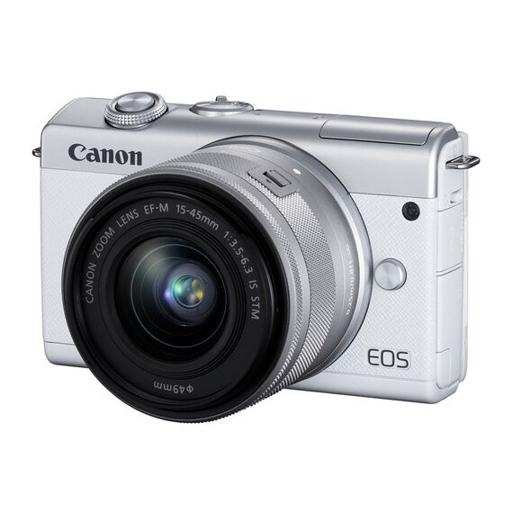 Canon EOS M200 Mirrorless Digital Camera with 15-45mm Lens (White)