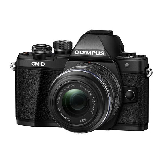 Olympus OM-D E-M10 Mark II Mirrorless Micro Four Thirds Digital Camera with 14-42mm II R Lens (Black)