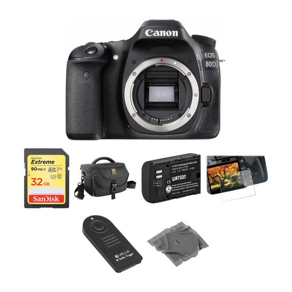 Canon EOS 80D DSLR Camera Basic Kit