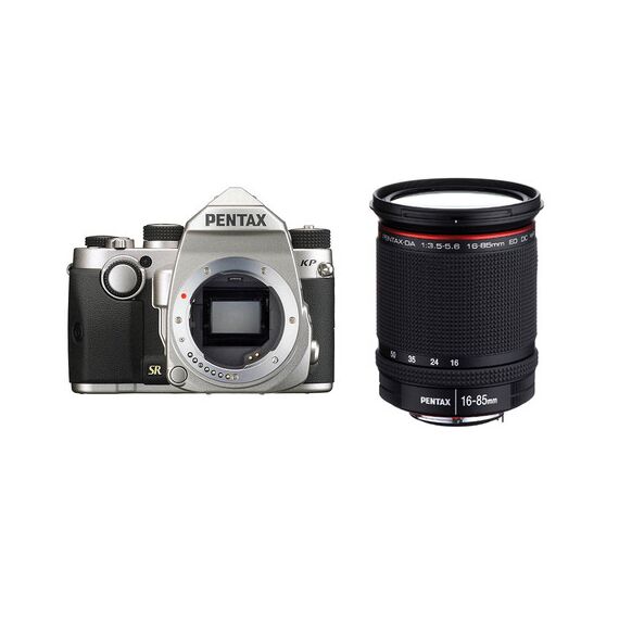 Pentax KP DSLR Camera with 16-85mm Lens Kit (Silver)