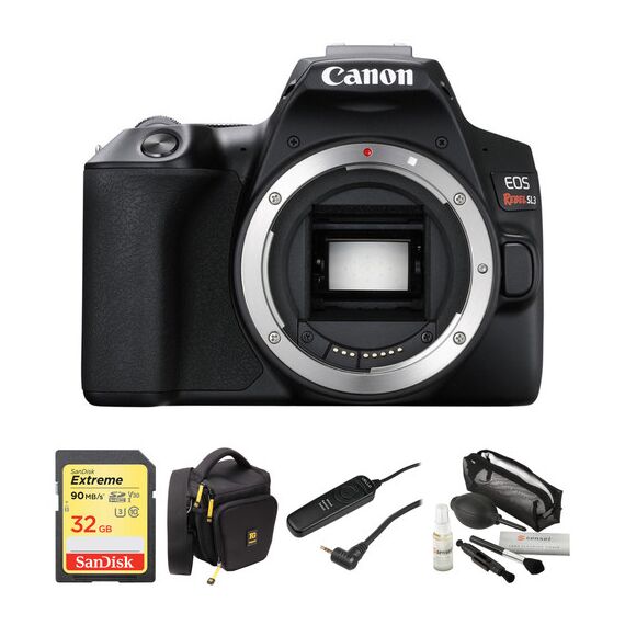 Canon EOS Rebel SL3 DSLR Camera Body Basic Kit (Black)