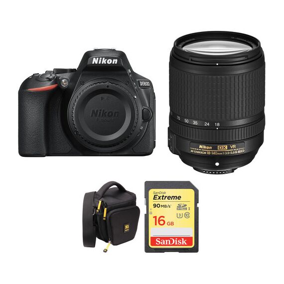 Nikon D5600 DSLR Camera with 18-140mm Lens and Accessory Kit