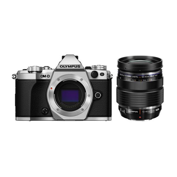 Olympus OM-D E-M5 Mark II Mirrorless Micro Four Thirds Digital Camera with 12-40mm f/2.8 Lens Kit (Silver)