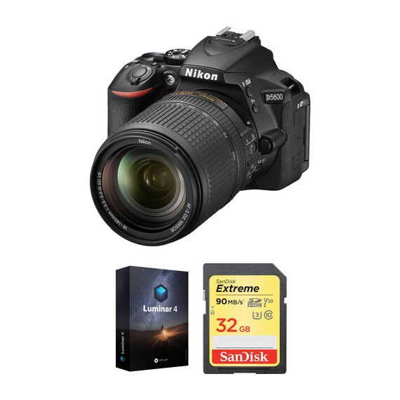 Nikon D5600 DSLR Camera with 18-140mm Lens and Software Kit