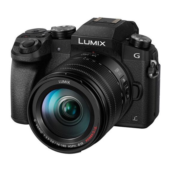 Panasonic Lumix DMC-G7 Mirrorless Micro Four Thirds Digital Camera with 14-140mm Lens (Black)